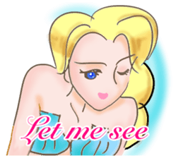 Beautiful & elegant mermaid in English sticker #2354049