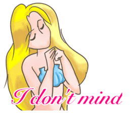 Beautiful & elegant mermaid in English sticker #2354054