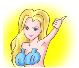 Beautiful & elegant mermaid in English sticker #2354057