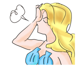 Beautiful & elegant mermaid in English sticker #2354060