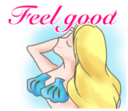 Beautiful & elegant mermaid in English sticker #2354062