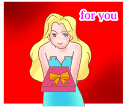 Beautiful & elegant mermaid in English sticker #2354067