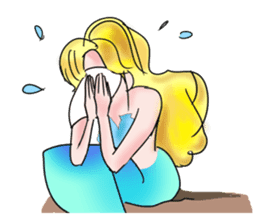 Beautiful & elegant mermaid in English sticker #2354071