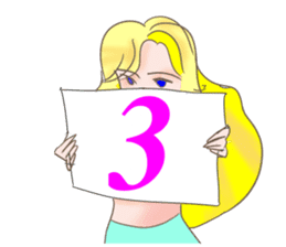 Beautiful & elegant mermaid in English sticker #2354074