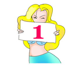 Beautiful & elegant mermaid in English sticker #2354076