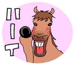 Face of the horse. sticker #2354370