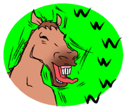 Face of the horse. sticker #2354371