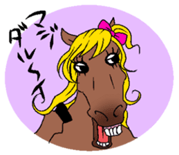 Face of the horse. sticker #2354376
