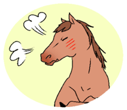Face of the horse. sticker #2354395