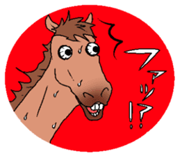 Face of the horse. sticker #2354397