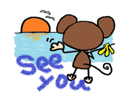 saruru monkey sticker #2354458