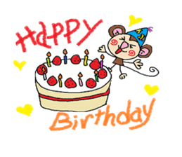 saruru monkey sticker #2354469