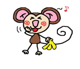 saruru monkey sticker #2354476