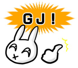 Grinning rabbit sticker #2354538