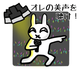 Grinning rabbit sticker #2354546