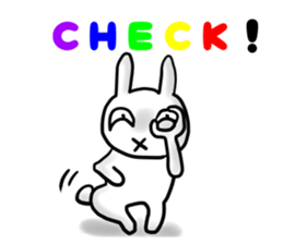 Grinning rabbit sticker #2354547