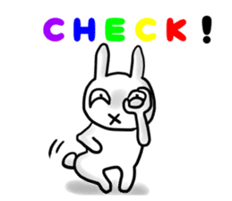 Grinning rabbit sticker #2354547