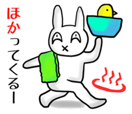 Grinning rabbit sticker #2354554