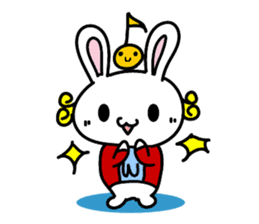 melomaniac rabbit sticker #2355342
