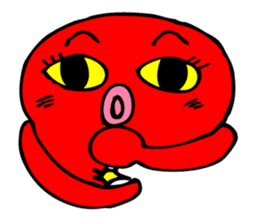 Cute girl octopus, taako 2 sticker #2355364