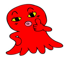 Cute girl octopus, taako 2 sticker #2355365