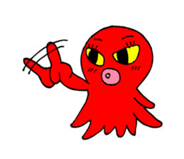 Cute girl octopus, taako 2 sticker #2355376