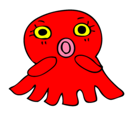 Cute girl octopus, taako 2 sticker #2355380