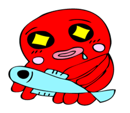 Cute girl octopus, taako 2 sticker #2355394