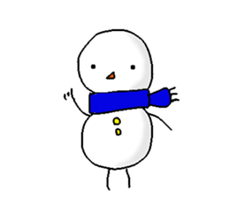 Funny Snowman sticker #2355400