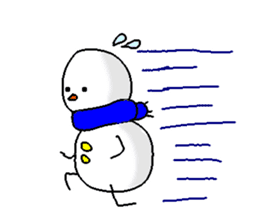 Funny Snowman sticker #2355401