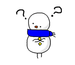 Funny Snowman sticker #2355407