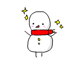 Funny Snowman sticker #2355409
