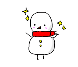 Funny Snowman sticker #2355409