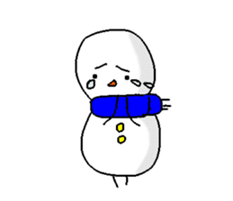 Funny Snowman sticker #2355414