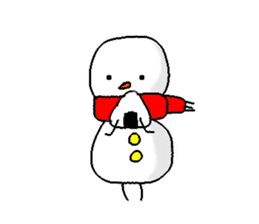 Funny Snowman sticker #2355418