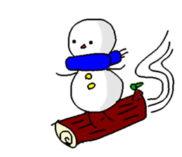 Funny Snowman sticker #2355429