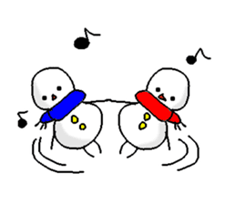 Funny Snowman sticker #2355430