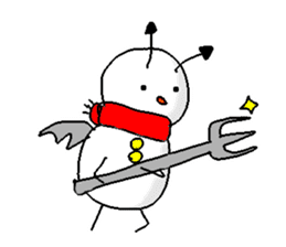 Funny Snowman sticker #2355435