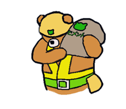 It is a bear. sticker #2355442