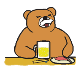It is a bear. sticker #2355478
