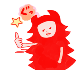 Lazy monster girl sticker #2356013