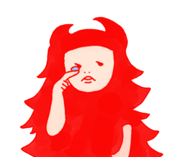 Lazy monster girl sticker #2356015