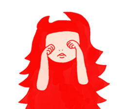 Lazy monster girl sticker #2356016