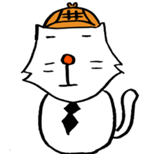 cat's pad detective sticker #2356090