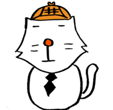 cat's pad detective sticker #2356090