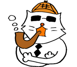 cat's pad detective sticker #2356097