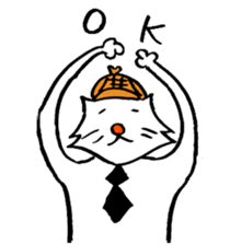 cat's pad detective sticker #2356101