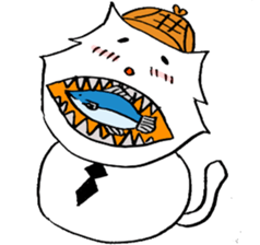 cat's pad detective sticker #2356103