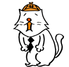 cat's pad detective sticker #2356105