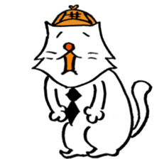 cat's pad detective sticker #2356105